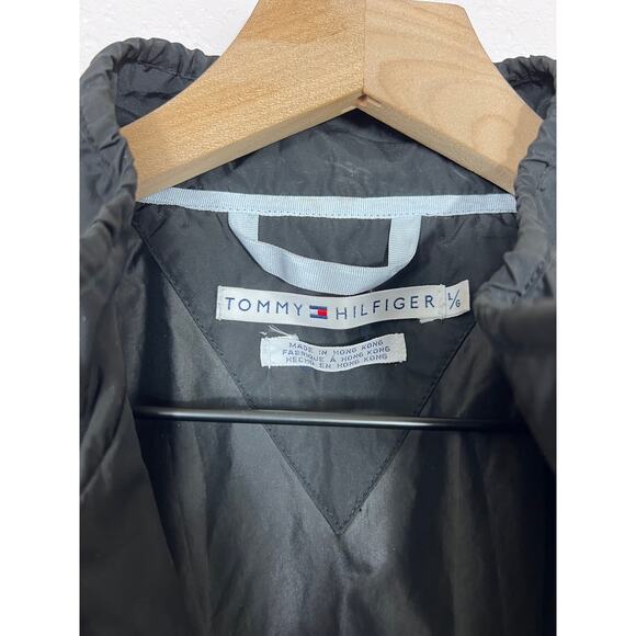 Vintage Tommy Hilfiger 90s Black Nylon Vest Size L - Picture 4 of 10